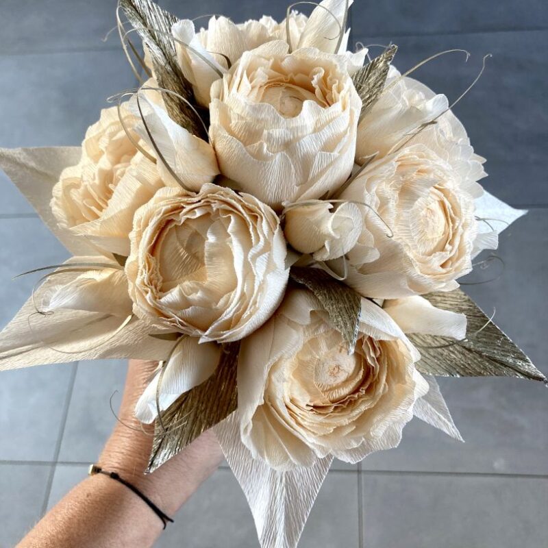 peonia menyasszonyi csokor